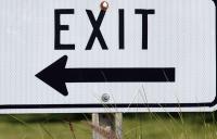 exit sign - blog high resolution
